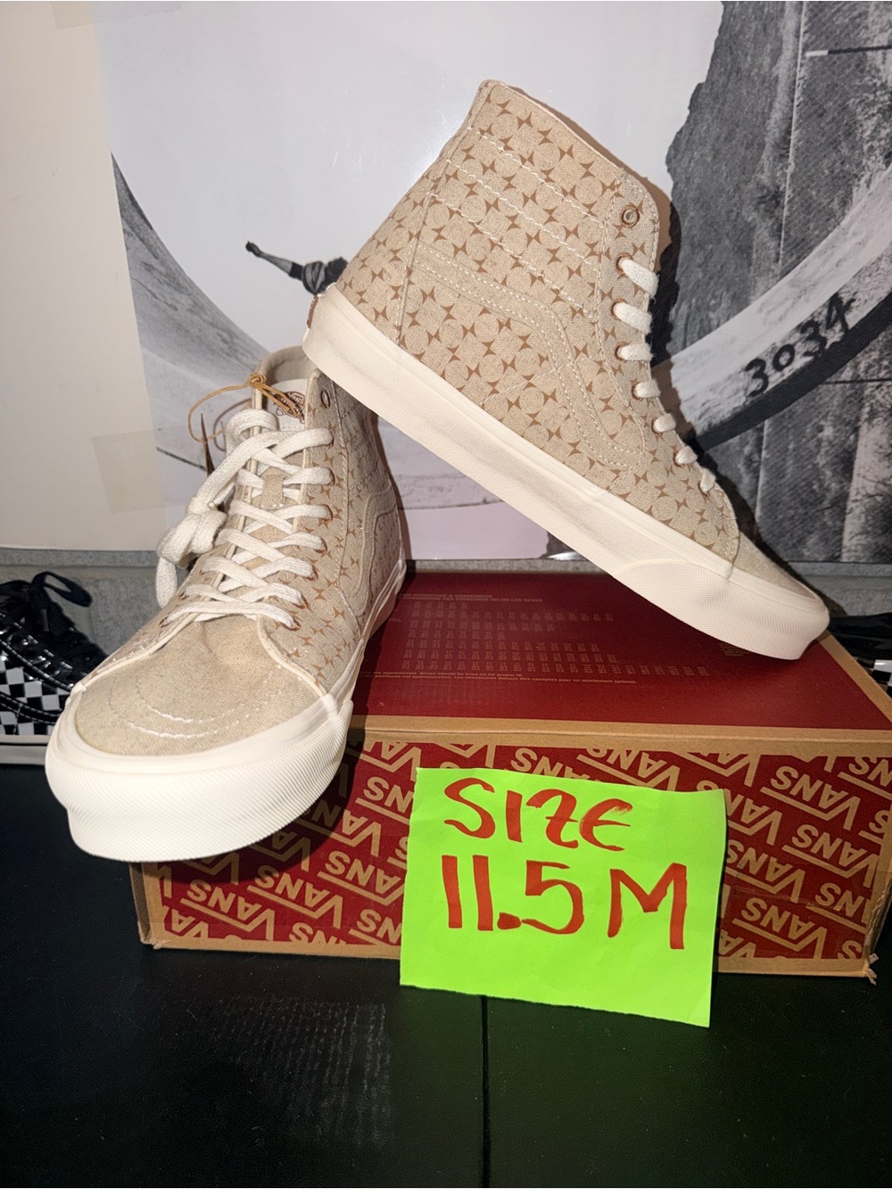 Vans Sk8-Hi Tapered Echo Theory sz 11.5 Men’s 13.0 Woman